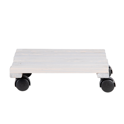 Carro Porta Macetas Madera Cuadrado L